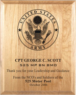 military plaques